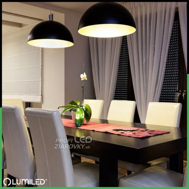 Dekoratívna LED žiarovka E27 G95 6W = 50W 420lm 2200K Teplé 360° vlákno LUMILED GLOBE Smokey