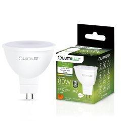 LED žiarovka GU5.3 MR16 8W = 80W 720lm 4000K Neutrálna 120° 12V LUMILED