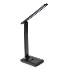 Lampa stolová LED stolová nastaviteľná USB 7W 300lm VELA čierna LUMILED
