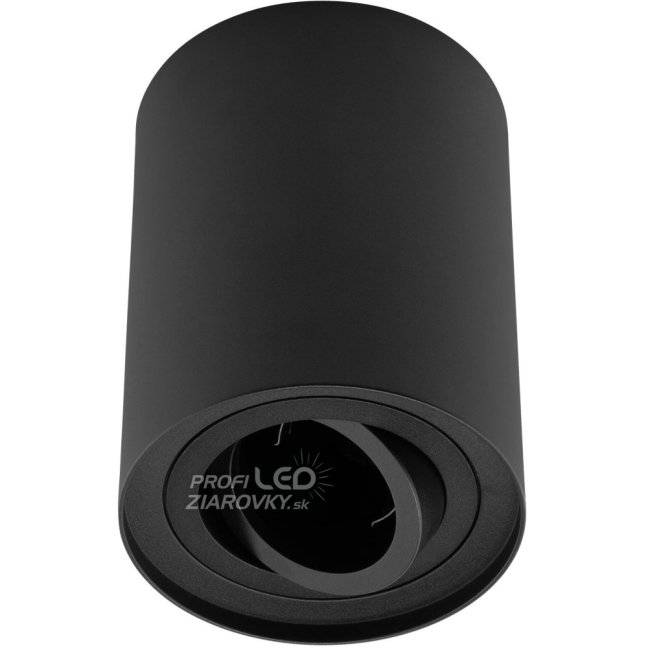HALOGEN Spot Tube Movable GU10 Round Black 125mm AMAT-XL LUMILED pre povrchovú montáž