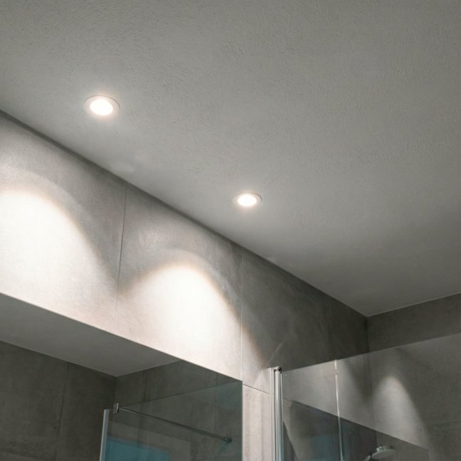 Svietidlo HALOGEN na zapustenú montáž Pohyblivé kruhové svietidlo AURELI White Sheet MR16 GU10