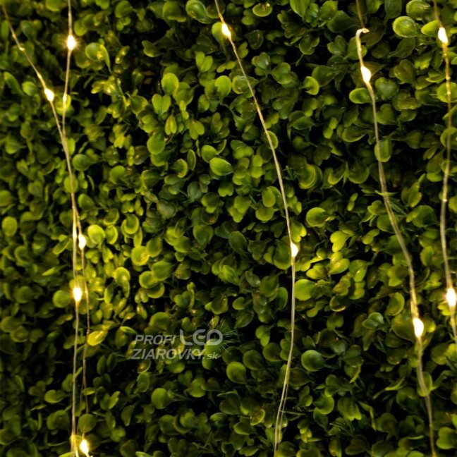 Solárna záhrada Girland 200x LED okrasná 21m teplá 3000K + Pilot PASSI LUMILED