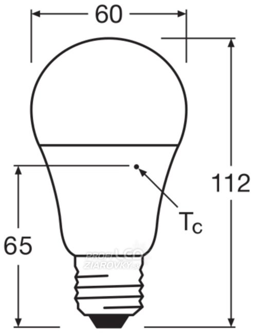 LED žiarovka E27 A60 10,5W = 75W 1055lm 2700K Warm 220° OSRAM SUPERSTAR Dimmable