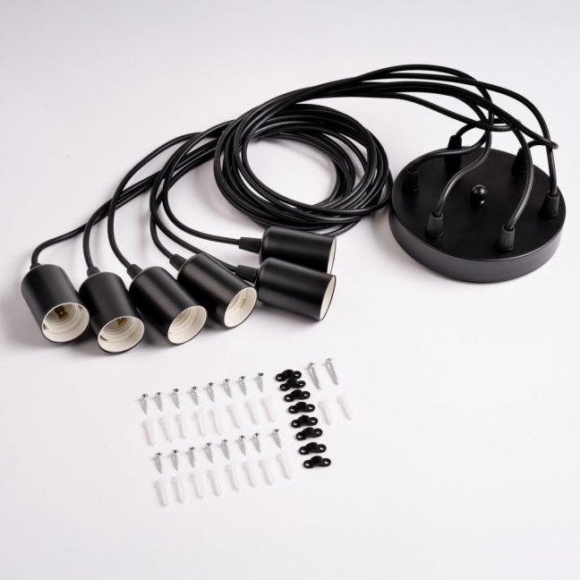 Závesná stropná lampa ARANE pavúk 6 ramien pre LED 6x E27 LUMILED