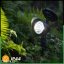3x LED solárne záhradné bodové svietidlo OGA reflektor IP44 6500K LUMILED