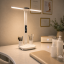 Lampa stolová LED dvojitá s displejom DALIS 11W 400lm biela LUMILED