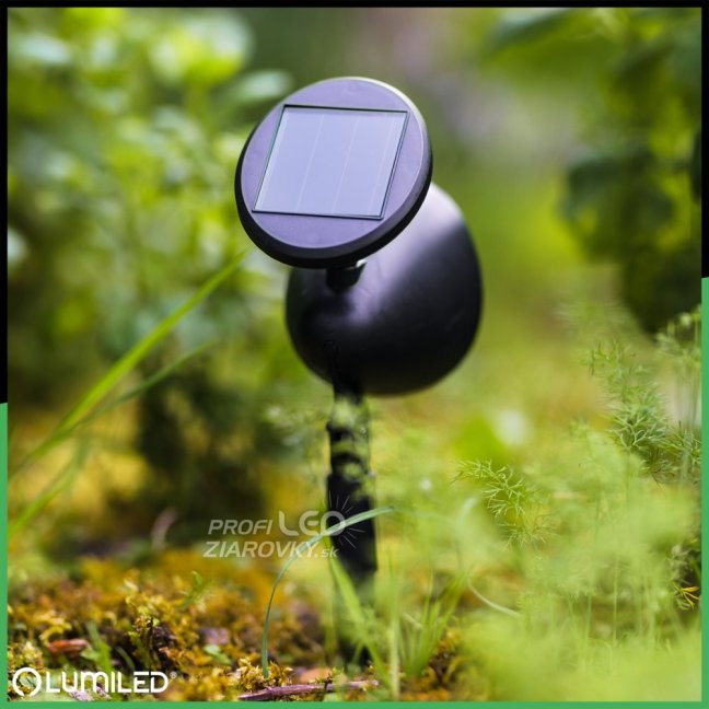 3x LED solárne záhradné bodové svietidlo OGA reflektor IP44 6500K LUMILED