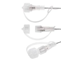 Vianočná led svetelná záclona na spájanie vonkajšia flash - hviezdy - 180led - 2m multicolour/studená biela