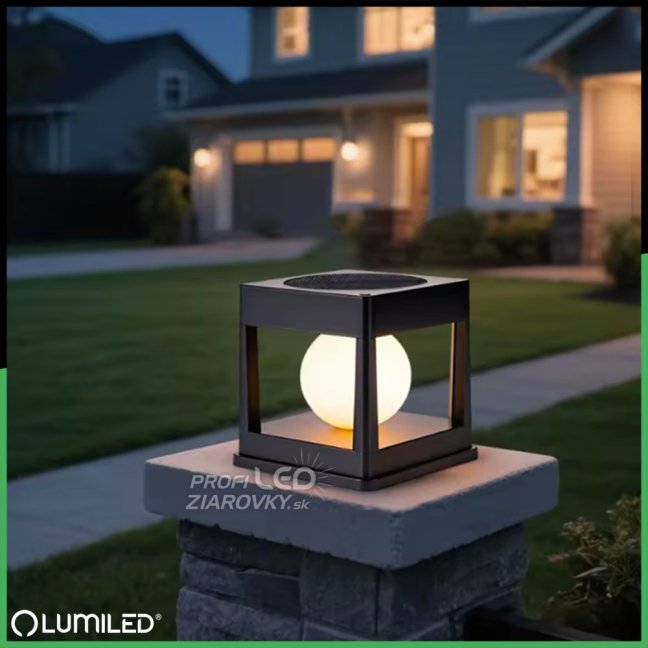 LED solárne vonkajšie svietidlo 3000K KWADRUS LUMILED