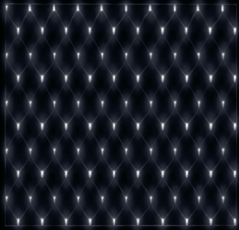 Vianočná led svetelná sieť vonkajšia - 240led - 3x3 m studená biela