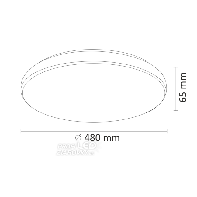 Plafond LED stropné svietidlo Desert II 72W CCT 8000lm 48cm GOLDLUX (Polux) + diaľkové ovládanie