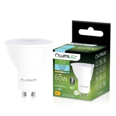 LED žiarovka GU10 reflektor PAR16 6W = 50W 600lm 6500K studená 120° LUMILED