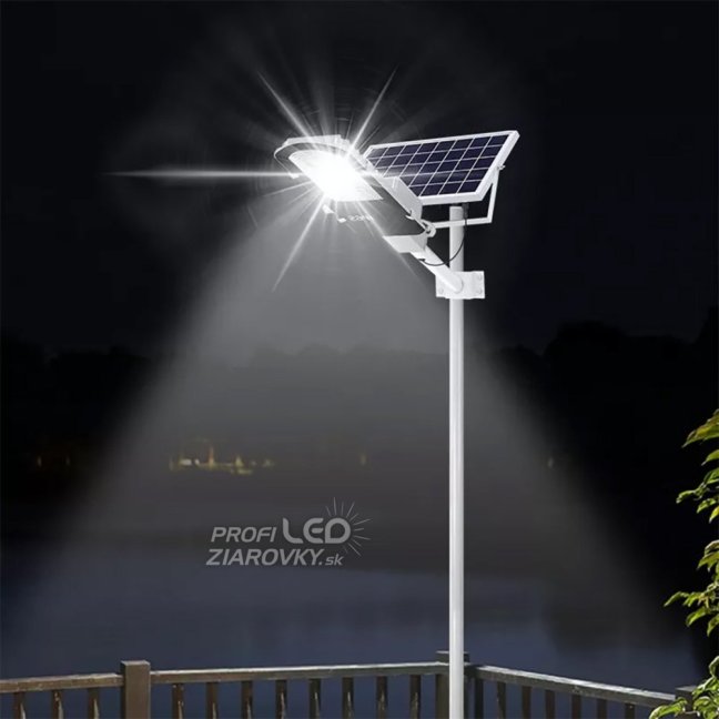 LED solárne pouličné svietidlo 800W - 6500K - 3,2V - 25Ah - s držiakom a diaľkovým ovládaním