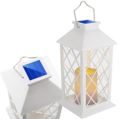 LED solárna záhradná lampa LIRIO Závesná lucerna 28cm LUMILED
