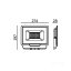 LED reflektor 50W 4000lm 6000K IP65 Black LED2B KOBI MH